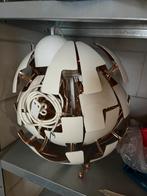 Plafondlamp als wereldbol. Gebroken wit en rose goud., Ophalen of Verzenden, Zo goed als nieuw