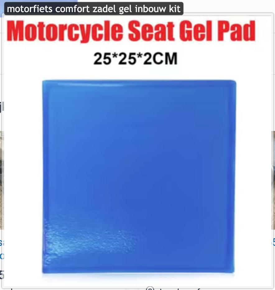 comfort zadel gel inbouw kit, Motoren, Ophalen of Verzenden, Nieuw