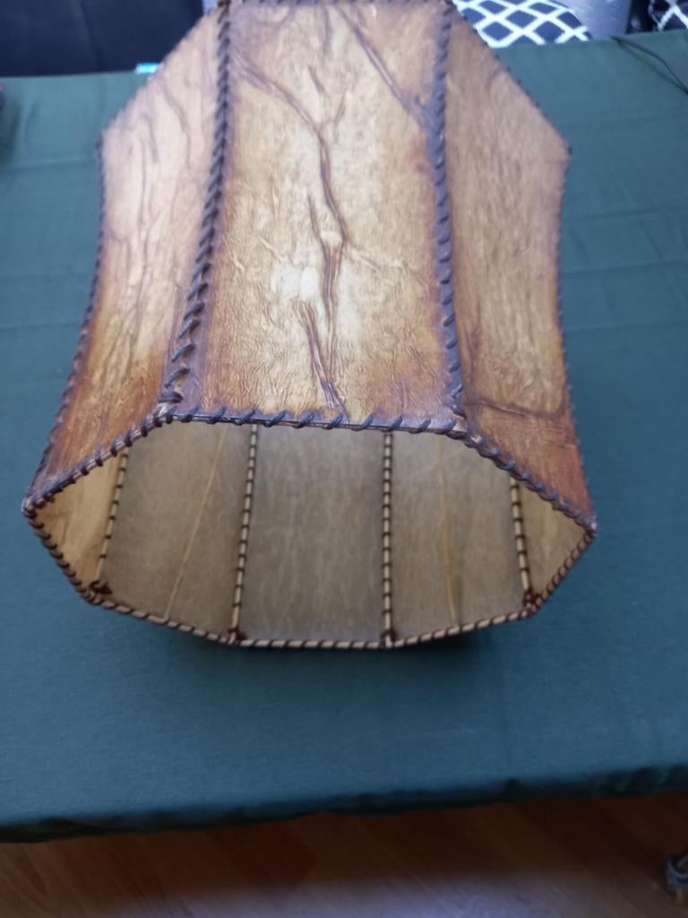 Oude  blaaskap jaren '60 , leder of huid., Gebruikt, Verzenden, Vintage, midcentury jaren '60, Overige vormen