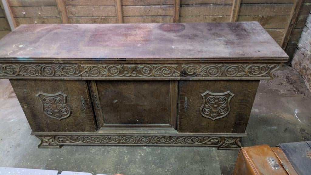 Op te knappen houten kast, Ophalen, Gebruikt, 25 tot 50 cm