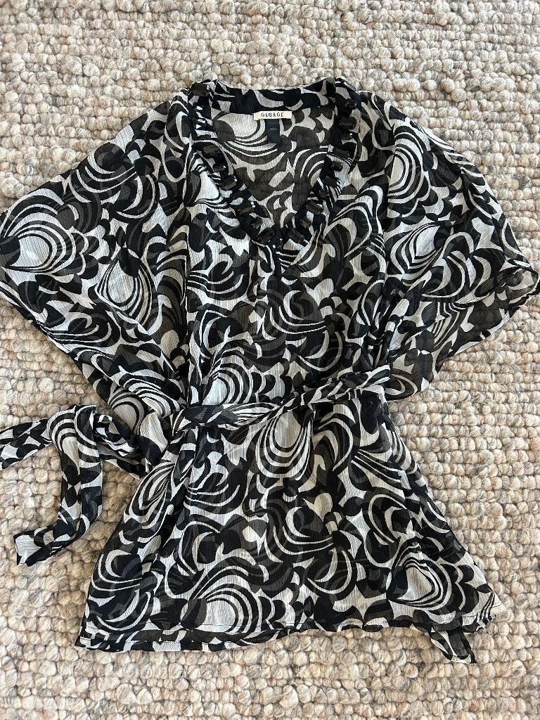 Zwemkleding cover up strandtuniek GEORGE maat S, Kleding | Dames, Overige typen, Zwart, George, Ophalen of Verzenden