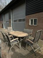 Tuinset teakhout 6 personen, Tuin en Terras, Tuinsets en Loungesets, Ophalen of Verzenden