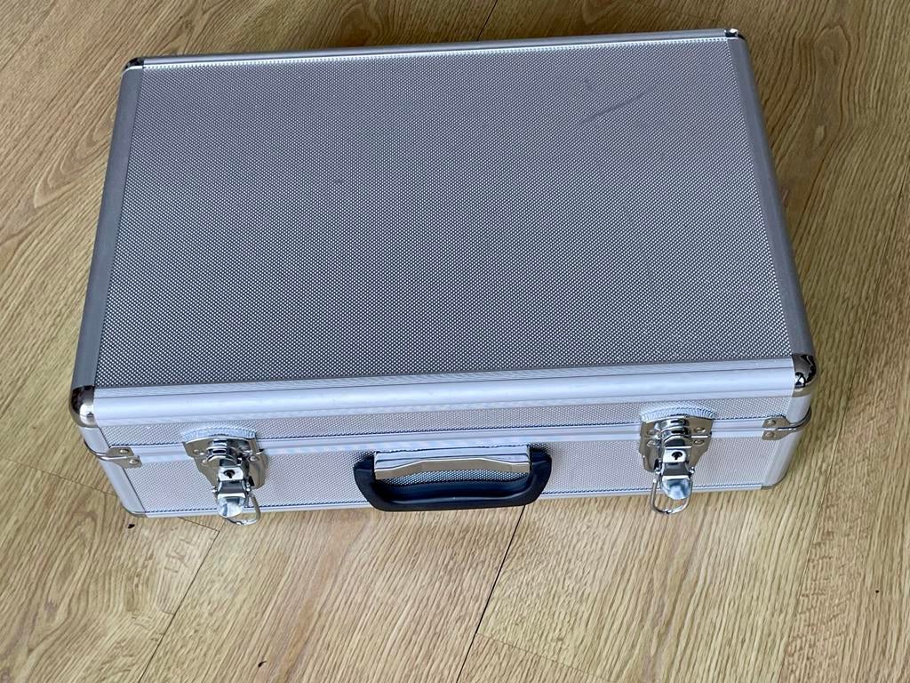 Aluminium fotokoffer met sleutels, Ophalen of Verzenden, Gebruikt, Overige typen, Overige merken