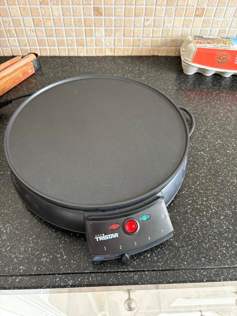 Tristar Pannenkoekenmaker - Perfecte pannenkoeken!, Witgoed en Apparatuur, Grillplaten, Gebruikt, Tafelgrill, Ophalen