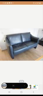 Leren bankstel, Huis en Inrichting, Banken | Bankstellen, Ophalen of Verzenden, Gebruikt, 75 tot 100 cm