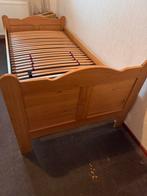 Eenpersoons licht eiken bed 100x200 cm - Z.G.A.N., Huis en Inrichting, Ophalen, 100 cm, Eenpersoons, Beige