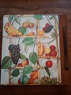Vintage Fotoalbum 32x34 cm met fruitmotief, Audio, Tv en Foto, Fotoalbums en Accessoires, Ophalen of Verzenden, Gebruikt, Fotoalbum