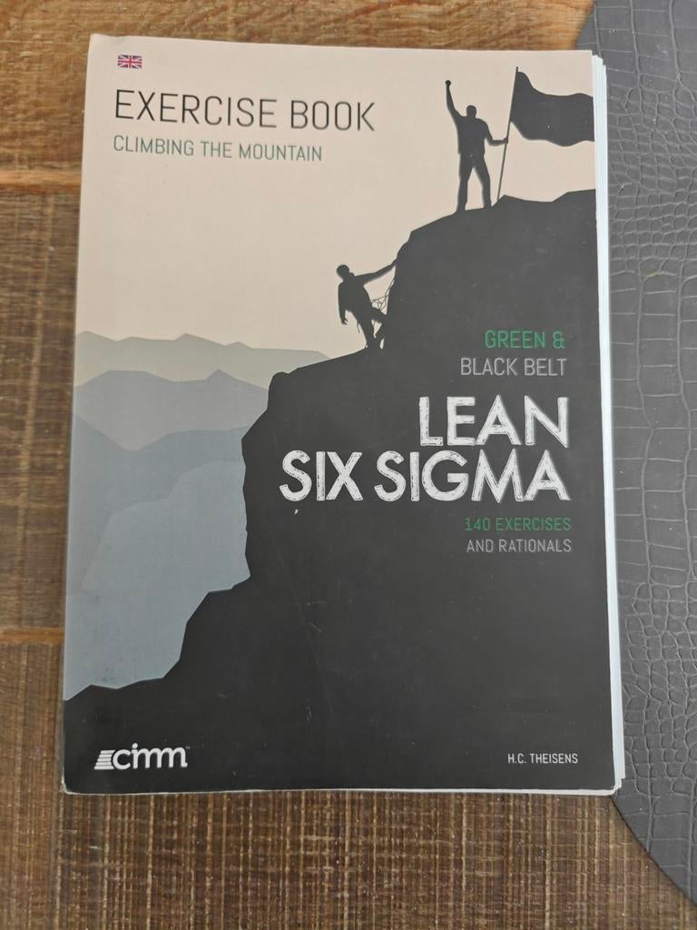 Lean Six Sigma Green & Black Belt Oefenboek, Zo goed als nieuw, Gamma, H.C. Theisens, HBO
