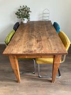 Massief houten eettafel boomstam design, Huis en Inrichting, Tafels | Eettafels, Ophalen, Gebruikt, 100 tot 150 cm, 50 tot 100 cm