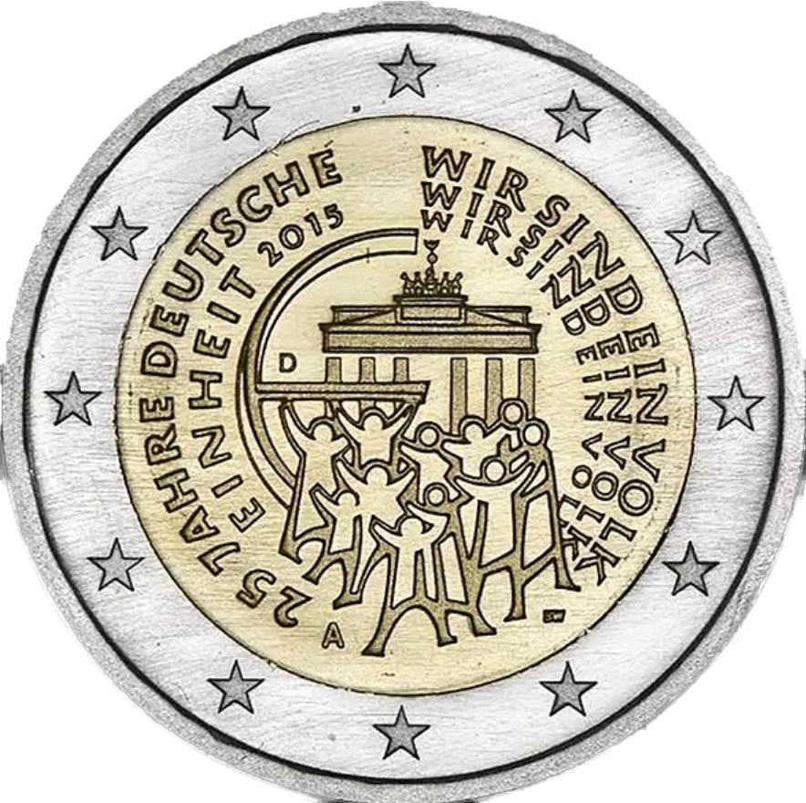 Euromunten, Postzegels en Munten, Ophalen of Verzenden, Duitsland, 2 euro, Losse munt