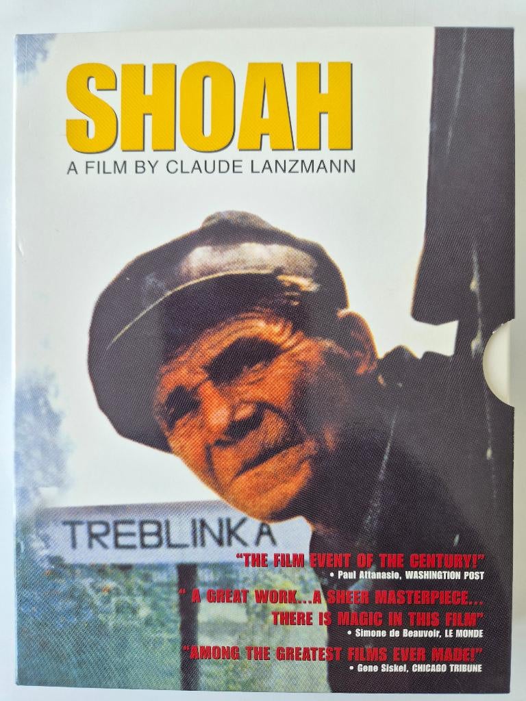 Shoah - van Claude Lanzmann - uit 1985 - Box 4-Disc, Cd's en Dvd's, Dvd's | Documentaire en Educatief, Vanaf 16 jaar, Oorlog of Misdaad