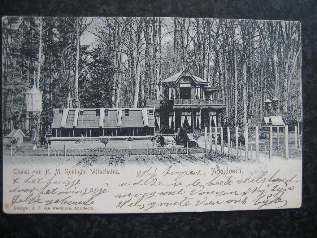 APELDOORN Chalet H.M. de koningin Wilhelmina 1904, Ophalen of Verzenden, Voor 1920, Gelderland