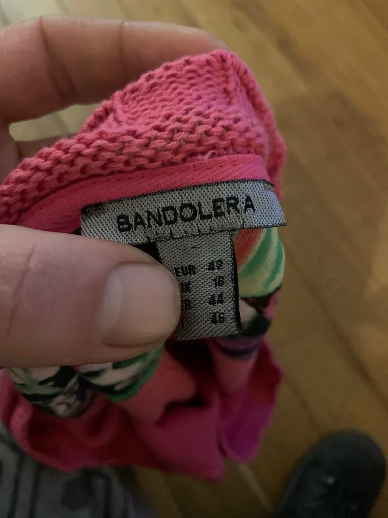 Bandolera roze bolero maat 42, Kleding | Dames, Maat 42/44 (L), Ophalen of Verzenden, Zo goed als nieuw, Korte mouw