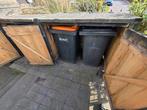 Houten kliko ombouw voor 4 containers, Ophalen, Gebruikt, Hout, Containerberging