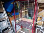 ruilen tegen ander kooi jen is det is papegaai kooi, Ophalen of Verzenden, Gebruikt, Metaal, Vogelkooi