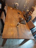 Te koop tafel plus 6 stoelen, Huis en Inrichting, Tafels | Eettafels, Teakhout, 200 cm of meer, Vijf personen of meer, Rechthoekig