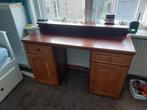 Klein buro / kaptafel massief hardhout, Ophalen, Gebruikt, Bureau