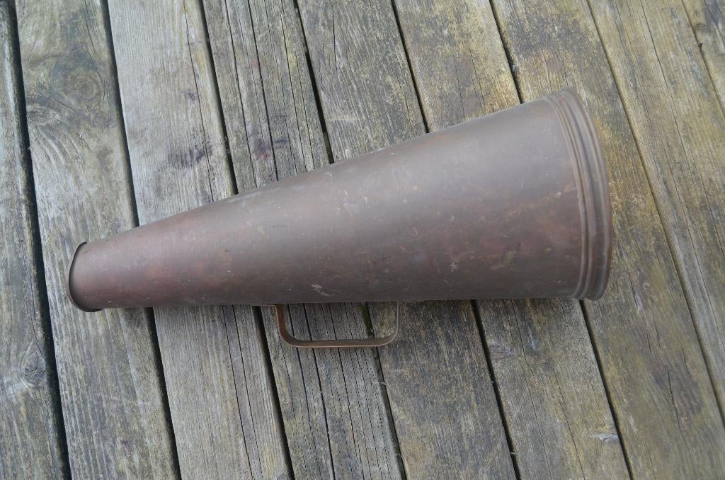 Koperen scheepstoeter / roeptoeter, handig dezer dagen!!, Ophalen of Verzenden, Koper