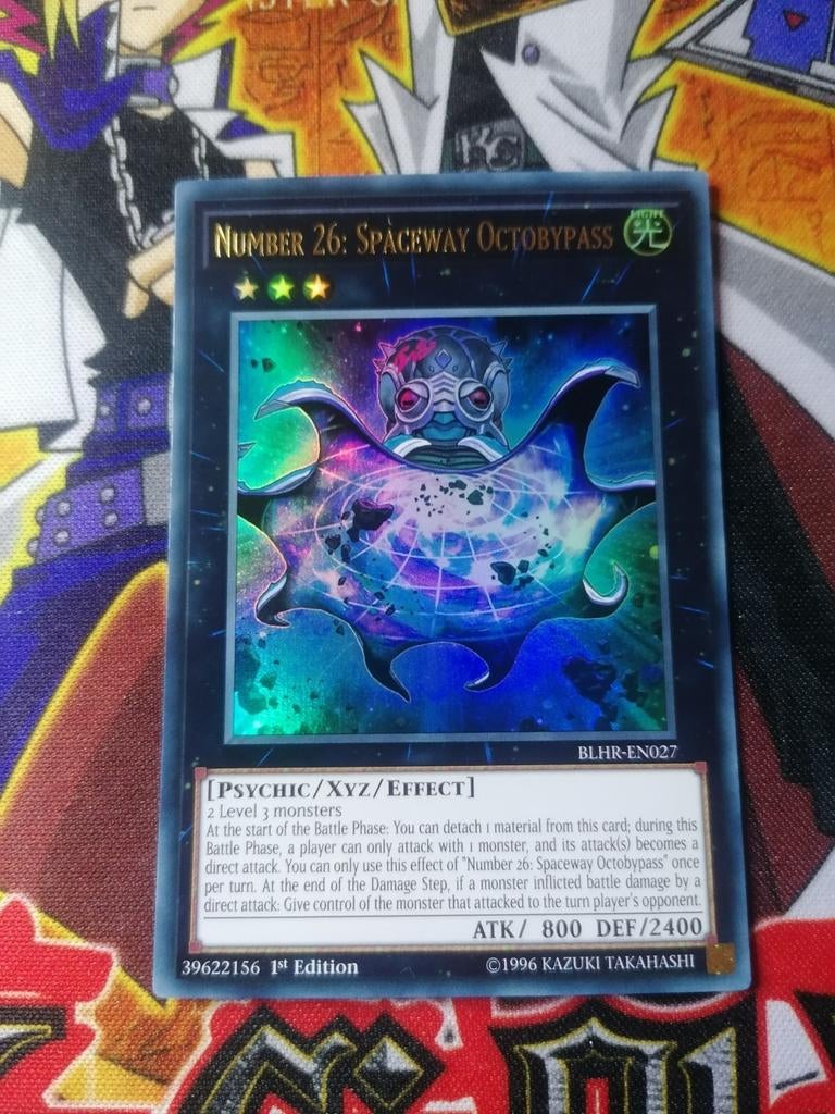 Number 26 Spaceway Octobypass - Ultra Rare BLHR - Yu-Gi-Oh, Ophalen of Verzenden, Zo goed als nieuw, Foil