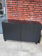 IKEA Besta Zwartbruin Opberger met Deuren 120x42x74, Ophalen, Gebruikt, Overige materialen, 100 tot 150 cm