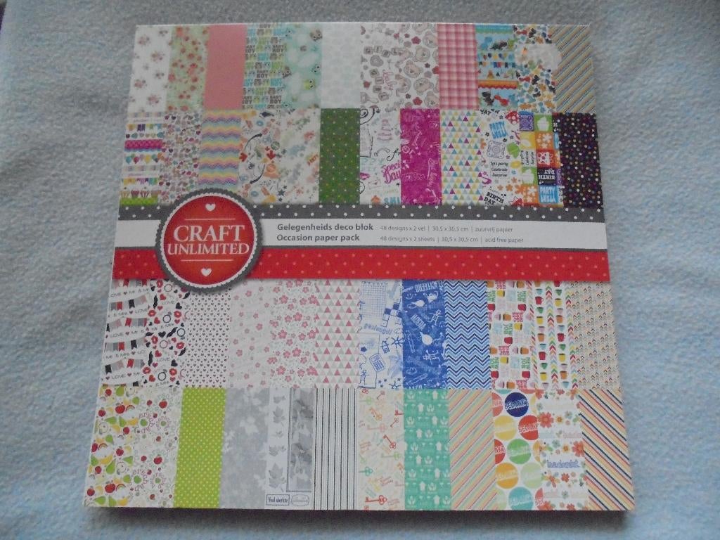 Gelegenheids deco blok, Ophalen of Verzenden, Nieuw, Overige thema's, Blanco kaart of Basiskaart