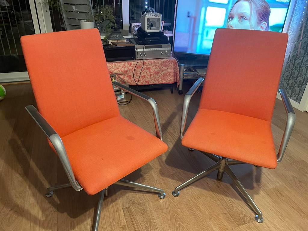 2 nette vintage Brunner stoelen, Gebruikt, Twee, Overige kleuren, Ophalen of Verzenden