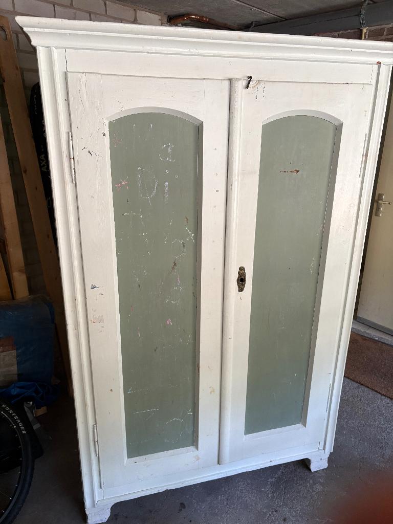 Kledingkast - brocante, Ophalen, Gebruikt, Kast, 50 tot 70 cm