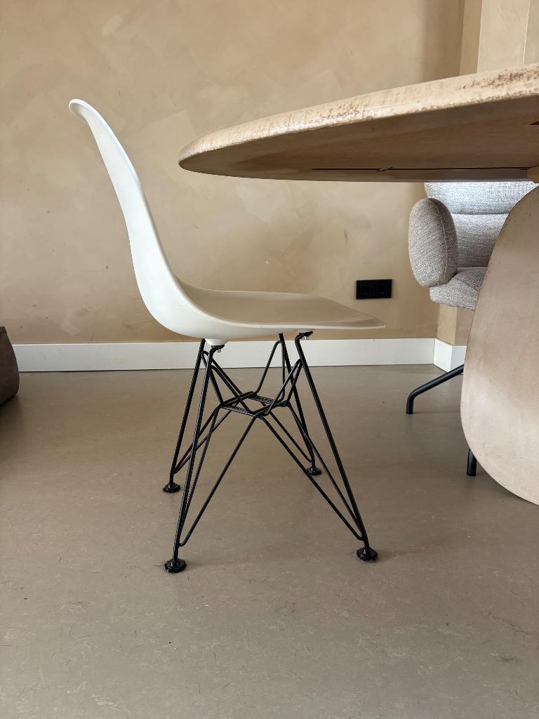 Eetkamer stoelen, Ophalen, Gebruikt, Wit, Metaal