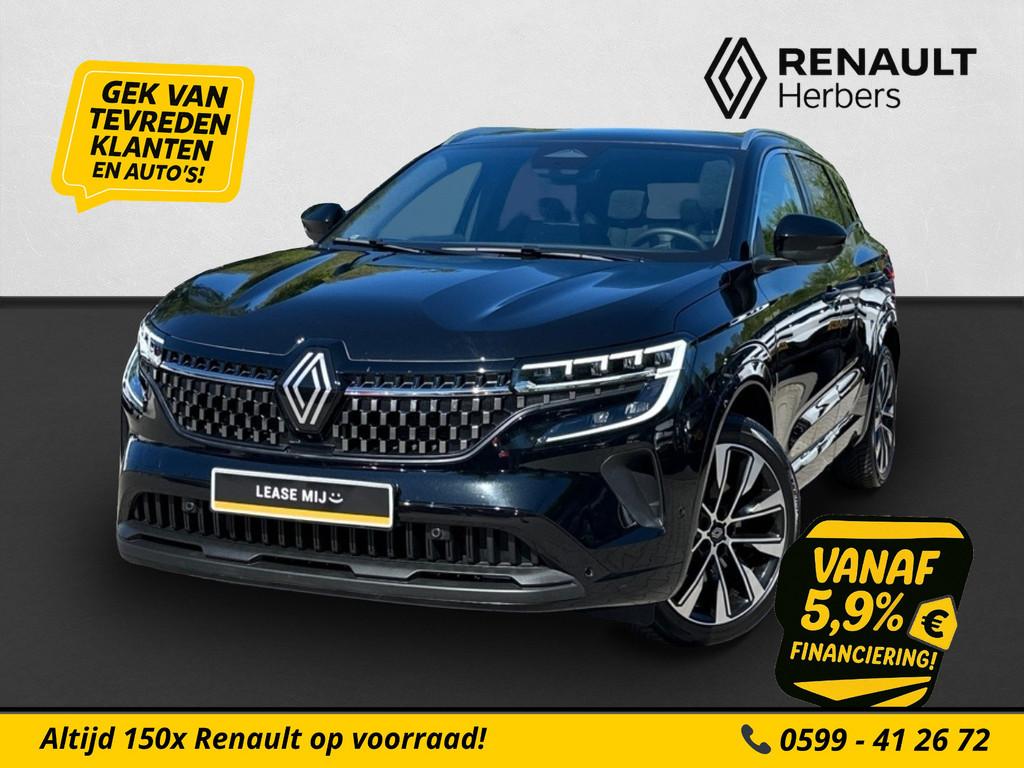 Renault Austral 1.2 E-Tech full hybrid 200 techno PANORAMADA, Gebruikt, Leder en Stof, Zwart, 1492 kg