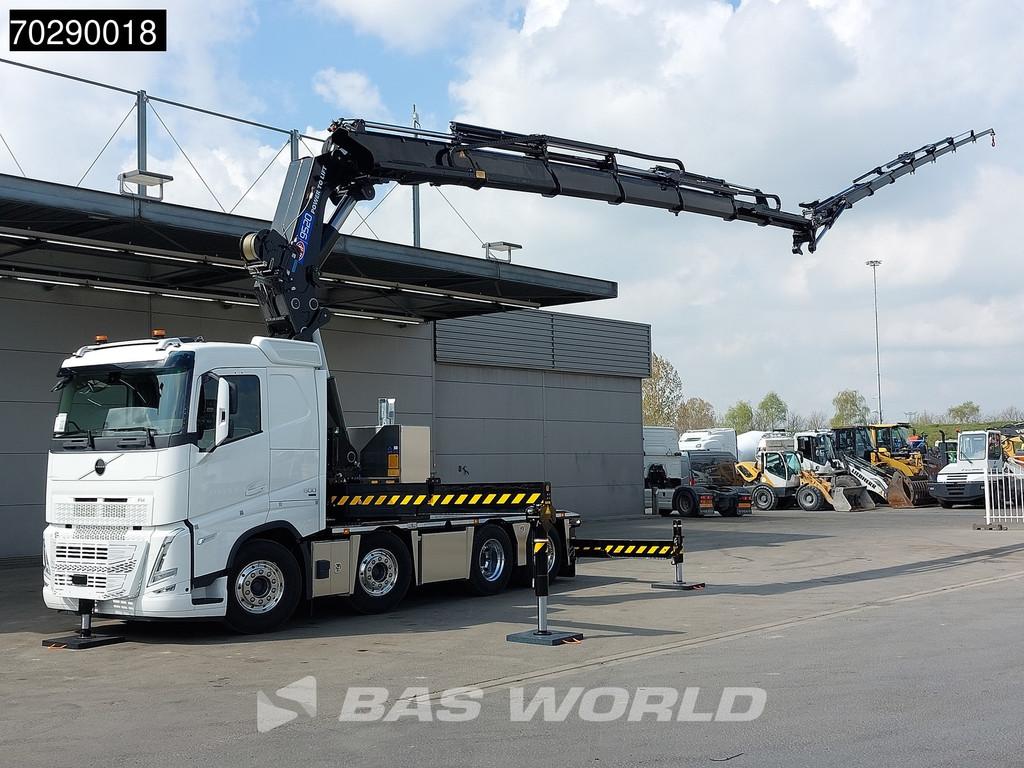 Volvo FH 500 8X2 NEW! HMF9520 K6 + JIB K6 Crane Kran Winch F, Automaat, Stof, Euro 6, Wit