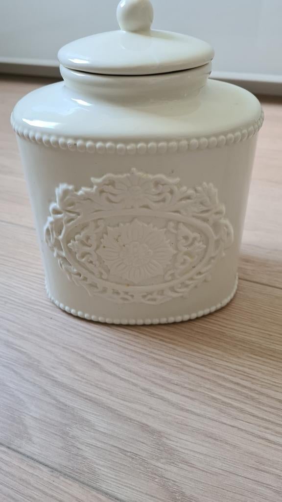 Braxton porseleinen opberg /koekjes pot, Huis en Inrichting, Ophalen of Verzenden, Zo goed als nieuw, Overige materialen, Pot, Bus of Blik