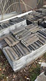 Gebruikte dakpannen vlakke mulde blauw gesmoord, Ophalen, Steen of Klei, Blauw, Zo goed als nieuw