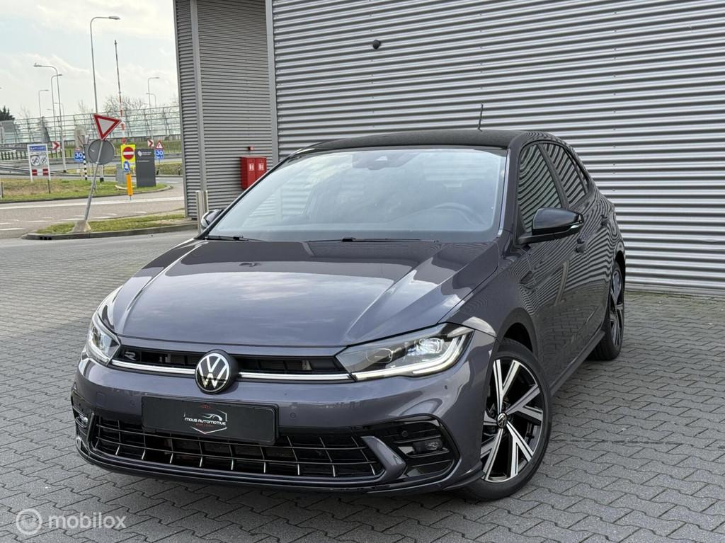 Volkswagen Polo 1.0 TSI R-Line Edition INCL BTW!, Gebruikt, Zwart, 95 pk, Bedrijf
