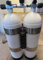 Carbon Dubbel 12L 300 Bar Duikflessen - Ideaal voor Duiken, Watersport en Boten, Duiken, Ophalen, Gebruikt, Duikfles