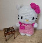 Gehaakte Hello Kitty knuffel - Uniek en handgemaakt, Ophalen of Verzenden, Zo goed als nieuw, Poes