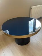 Ronde salontafel donkerblauw/goud Glam van het merk Zuiver, Huis en Inrichting, Tafels | Salontafels, Ophalen, 50 tot 100 cm, Rond