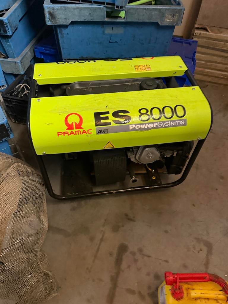 Pramac ES 8000 Aggregaat - Honda Yanmar Motor - 5 tot 10 kVA, Ophalen, Benzine, Zo goed als nieuw, Hdi