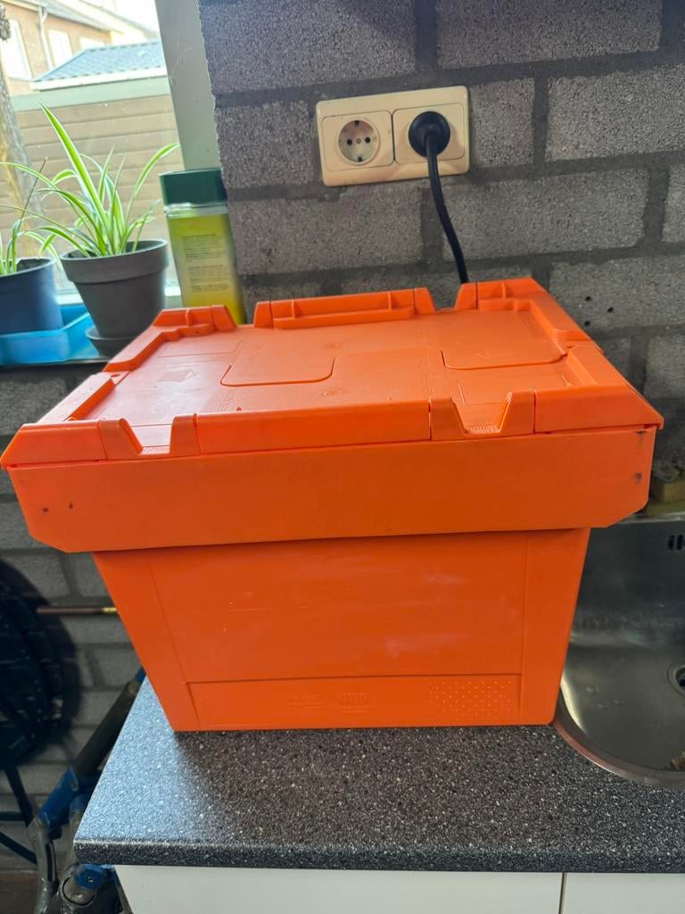 3 opbergkratten met deksel., Doe-het-zelf en Verbouw, Kratten en Dozen, Doos, Minder dan 35 cm, Minder dan 50 cm, Ophalen of Verzenden