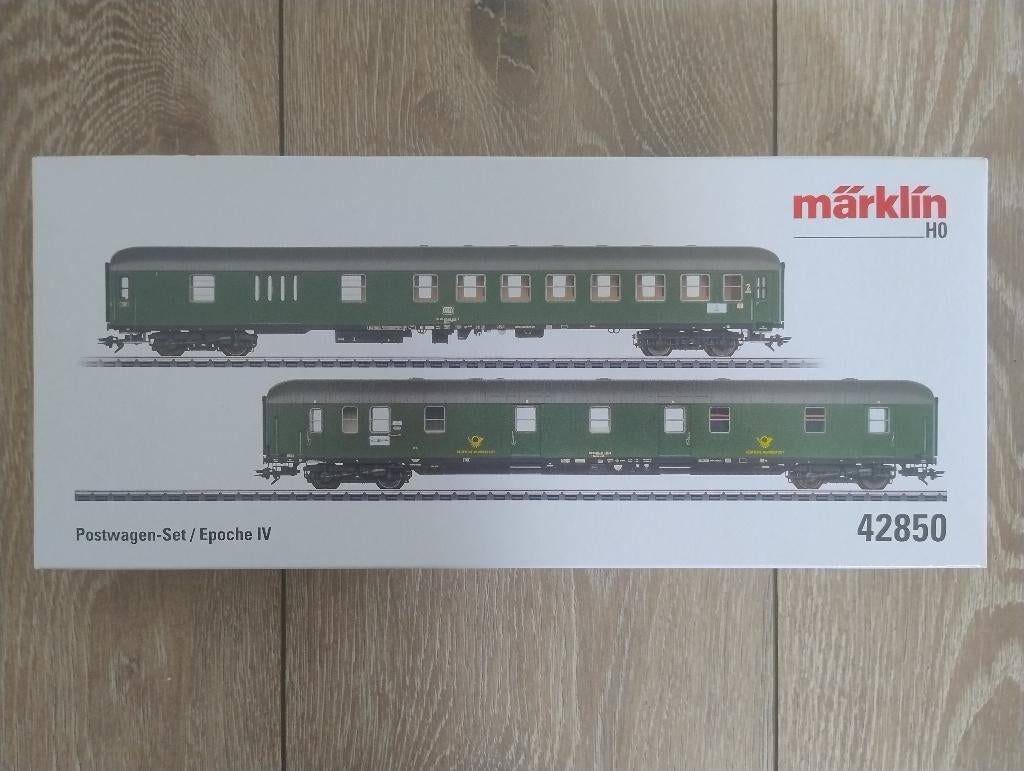 Märklin 42850 - Postwagen set, Ophalen, Wisselstroom, Märklin, Nieuw