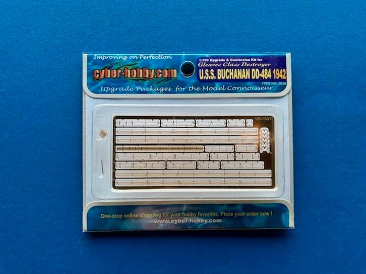 CyberHobby	3830	U.S.S. BUCHANAN DD-484 1942 Limited 1/350, Hobby en Vrije tijd, Modelbouw | Boten en Schepen, Nieuw, Overige merken