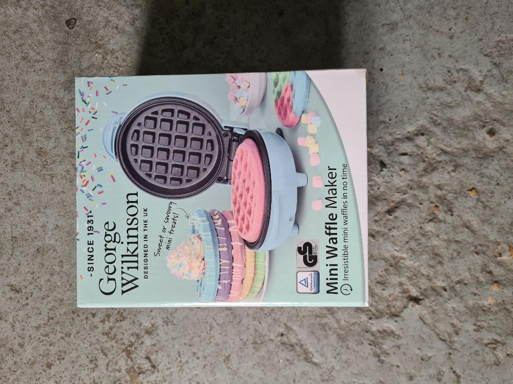 George Wilkinson Mini Wafelijzer / Waffle Maker, Witgoed en Apparatuur, Wafelijzers, Zo goed als nieuw, Ophalen