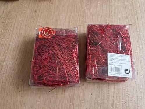 2x rode lametta a 13 gram h, Diversen, Kerst, Evora, Onbekend, Nieuw, Ophalen of Verzenden