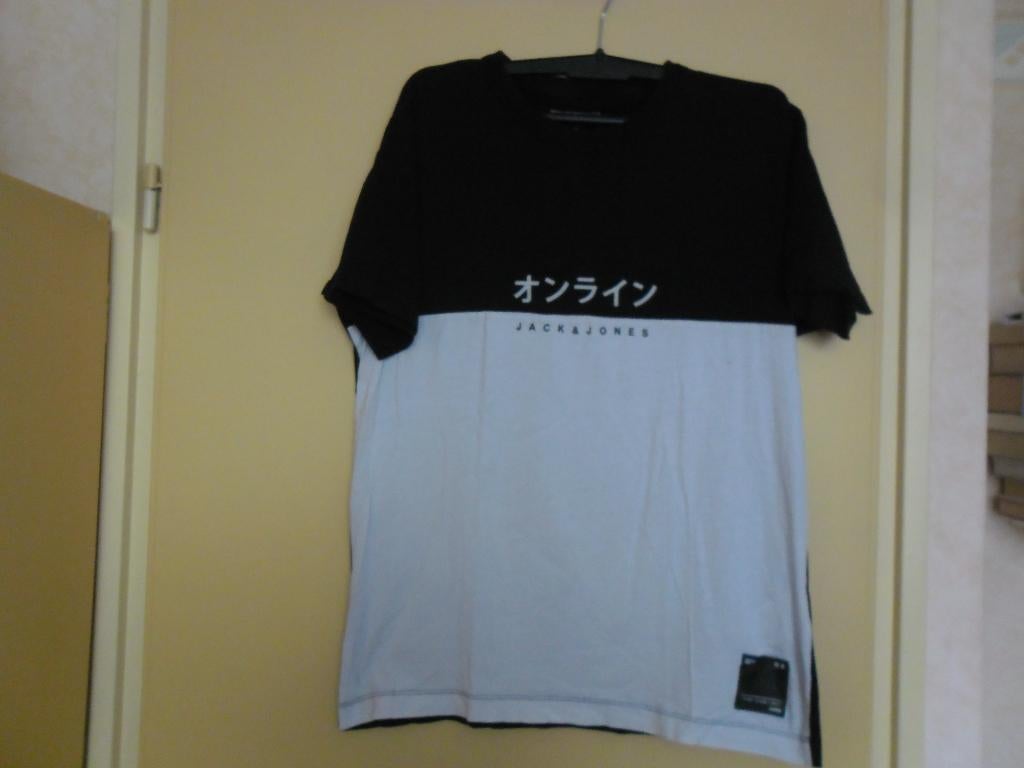 z.g.a.n. J&J heren shirt. Maat M, Kleding | Heren, T-shirts, Maat 48/50 (M), Zwart, Ophalen of Verzenden, Zo goed als nieuw