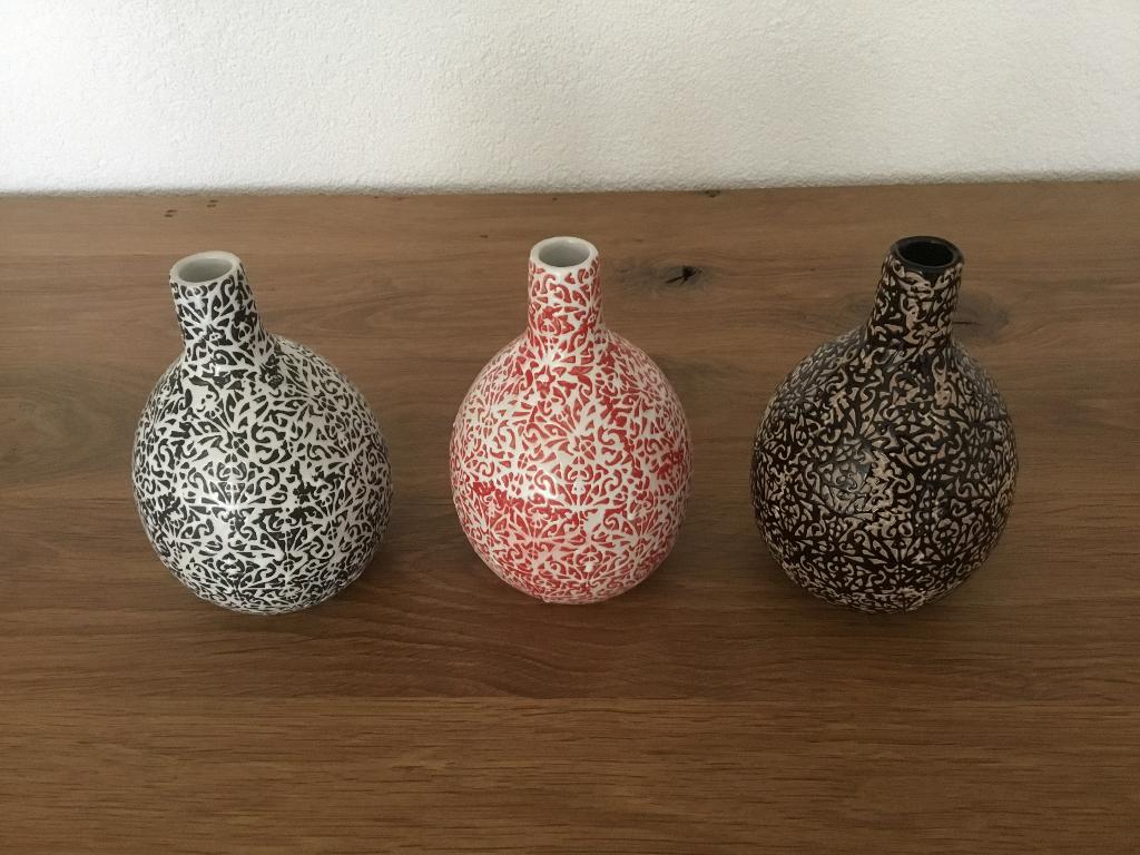 3 Des Pots vaasjes, Ophalen, Overige kleuren, Aardewerk of Porselein, Nieuw