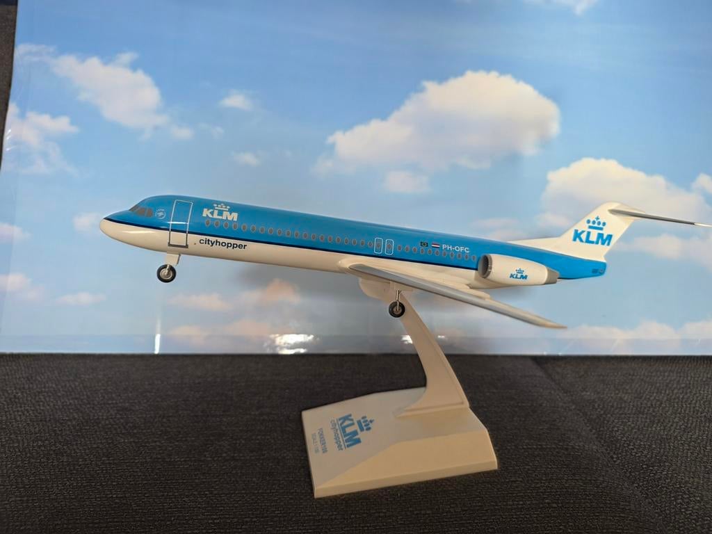Fokker F100 KLM Cityhopper Schaalmodel, Ophalen of Verzenden, Zo goed als nieuw, Schaalmodel