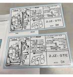 2x Mk4 Toyota Twin Turbo Supra 2JZ-GTE engine motor sticker, Ophalen of Verzenden, H, H, H