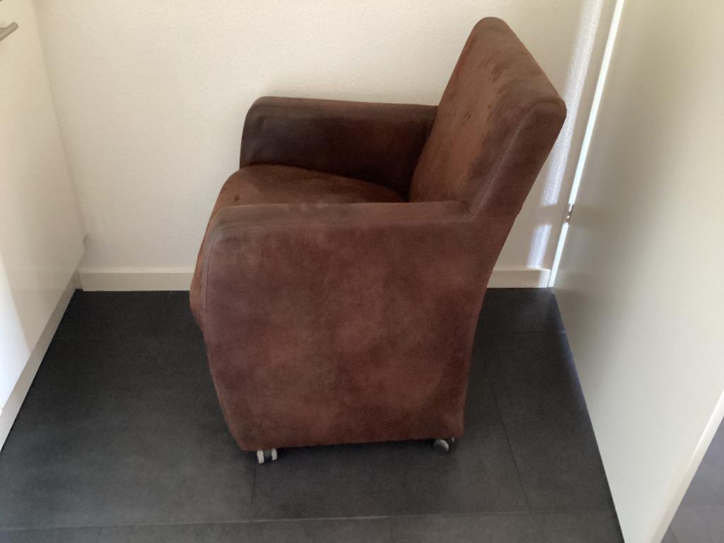 4 eetstoelen, Huis en Inrichting, Stoelen, Ophalen, Gebruikt, Bruin, Vier