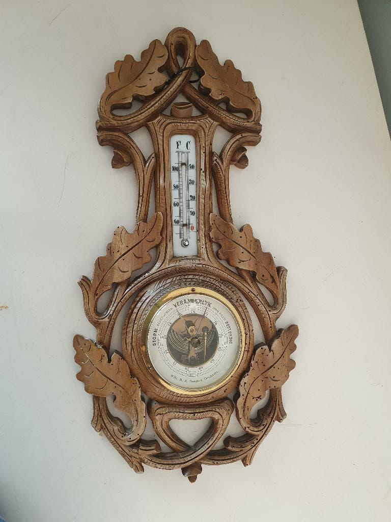 vintage barometer/thermometer, Antiek en Kunst, Antiek | Gereedschap en Instrumenten, Ophalen