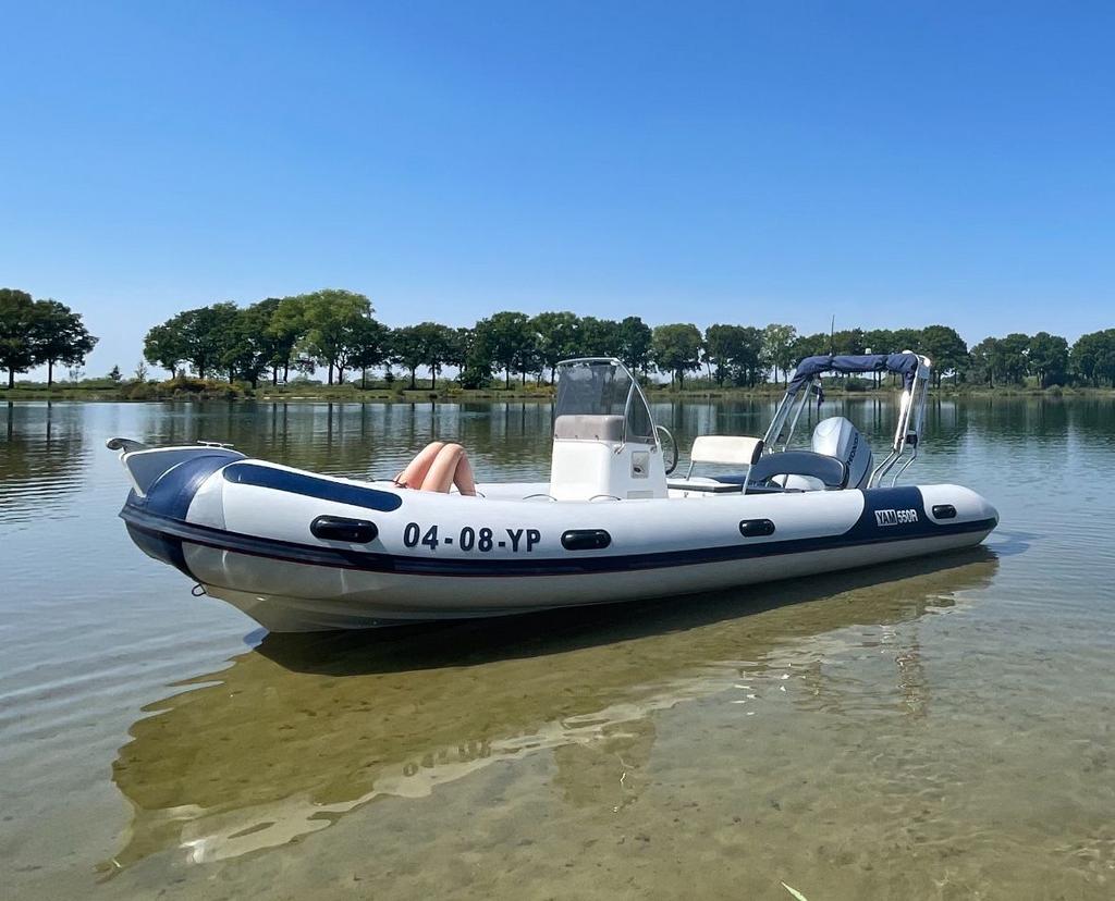Rib 5.5 meter honda motor 100 pk v tech 2017. met trailer, Ophalen, Overige materialen, Gebruikt, 50 pk of meer