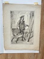 Rembrandt studie?Potloodtekening, Ophalen of Verzenden